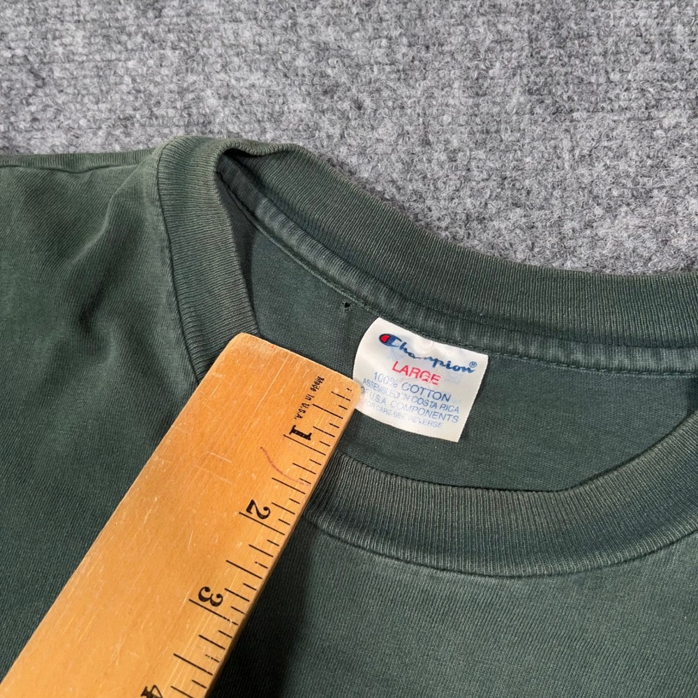 VTG Champion Green Bay Packers T-Shirt Mens L 1996 NFL Pro Line Green Distressed - Picture 4 of 10